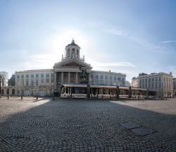 Panoramic of Place Royale in Bruxelles