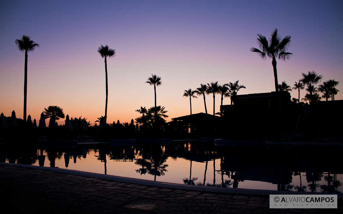 Anochecer en La Barrosa, Cádiz