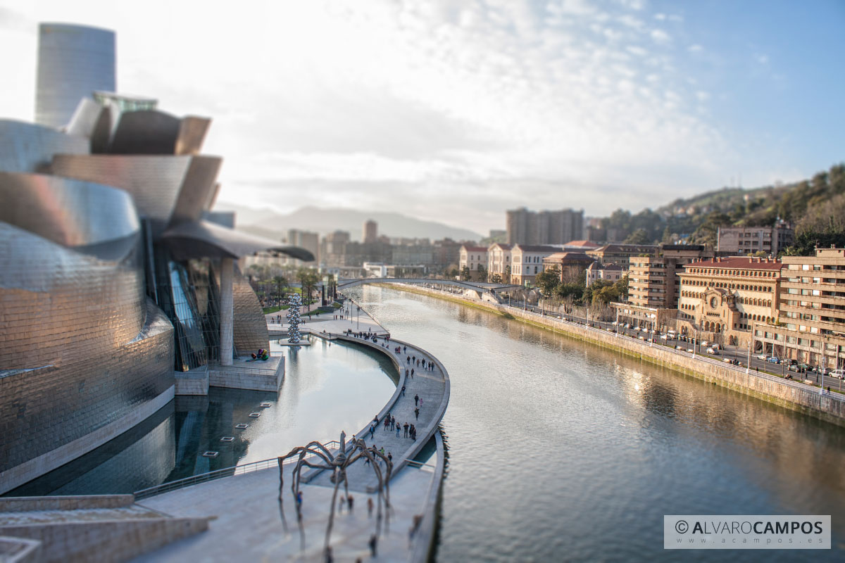 Museo Guggenheim de Bilbao tilt shift