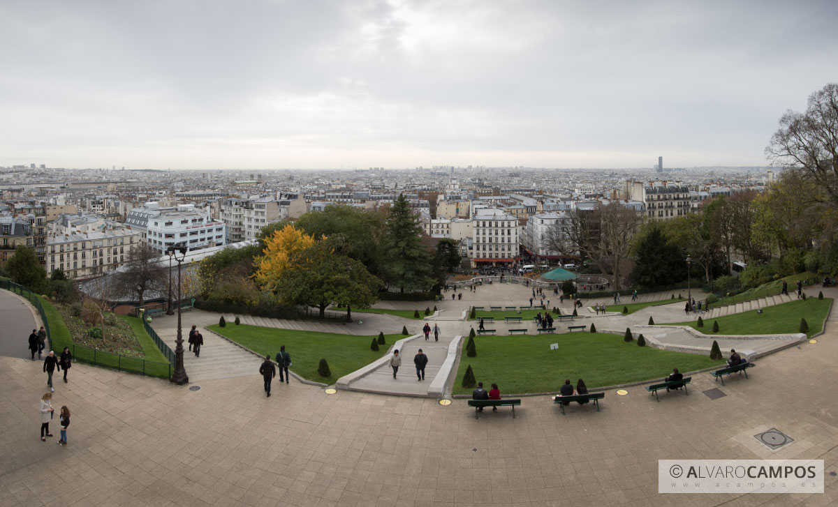 Panorámica de París desde Sagrado Corazón