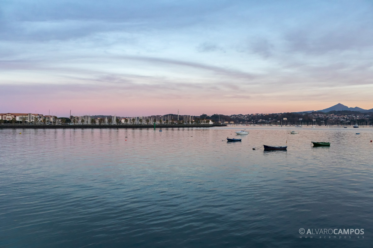 Atardecer en Hondarribia