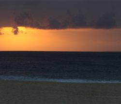 Panorámica de un amanecer en Garrucha