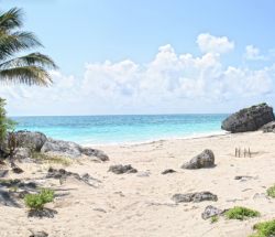 Panorámica de la playa de Tulum