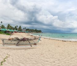 Panorámica de Hannah´s Beach en Pagudpud, Ilocos Norte (Filipinas)