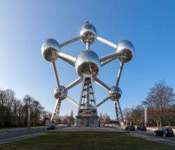 Panorámica del Atomium en Bruselas