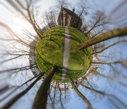 Mini world of a park in Bruges