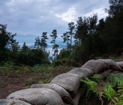 Vistas desde las trincheras de Peña Lemona