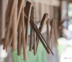 Pinzas artesanales para colgar la ropa