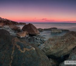 Atardecer en el espigón de Garrucha (Almería)