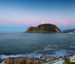 Atardecer sobre el ratón de Getaria