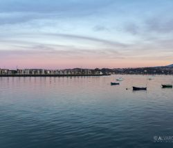 Atardecer en Hondarribia